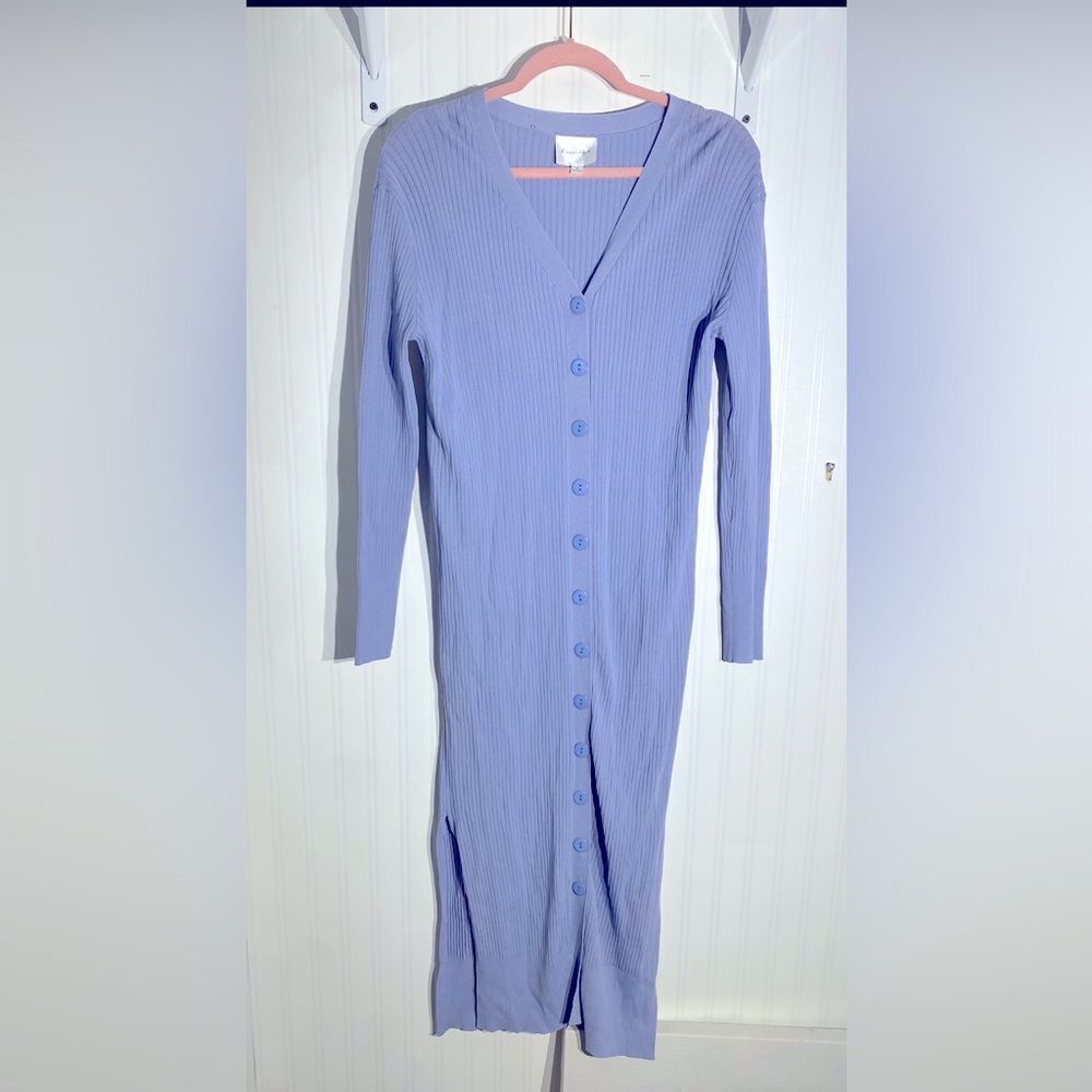 Line and dot Dakota‎ cardigan style dress Sz M - Picture 2 of 6